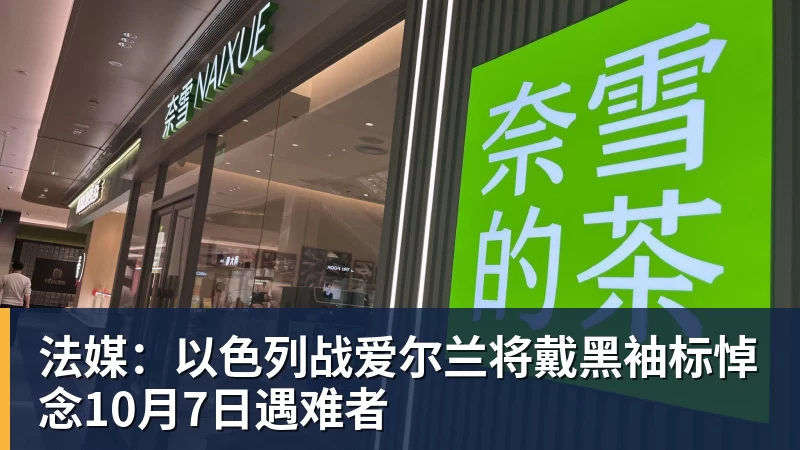 法媒：以色列战爱尔兰将戴黑袖标悼念10月7日遇难者